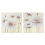 Home ESPRIT Toile Bois MDF Imprimé Coquelicot Shabby Chic