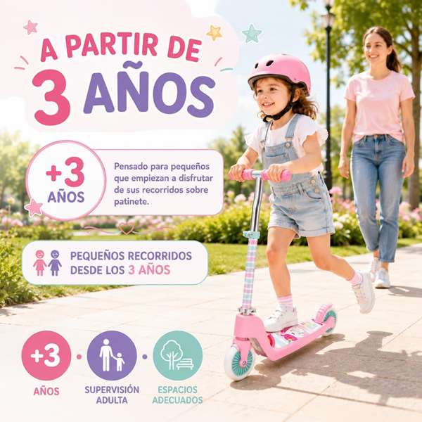 JugaToys Patinete pliable Unicorn 2 roues