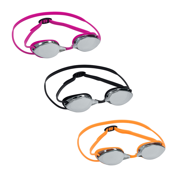 Bestway 21066 Gafa de Natation Adulte Silicone Miroir Antivapeur Couleur Assortie +14 Ans Piscine