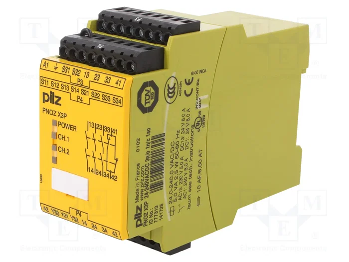 PILZ PNOZ X3P Module d'automatisation relais de sécurité 24-240V AC/DC
