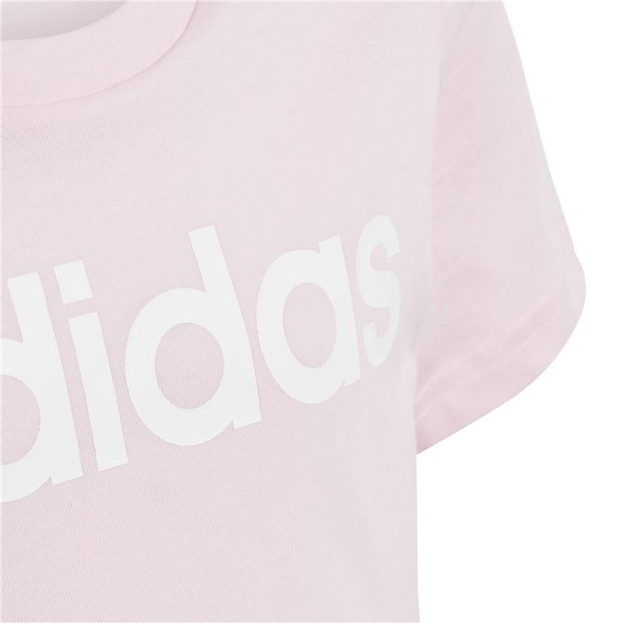 T shirt à manches courtes Enfant Adidas G Lin T Rose 40