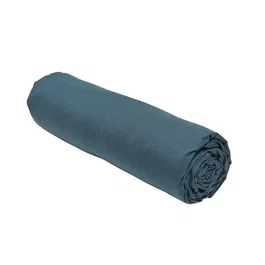 Today Drap housse Essential 140 x 190 cm 100% Coton uni couleur Paon pour lit 2 personnes