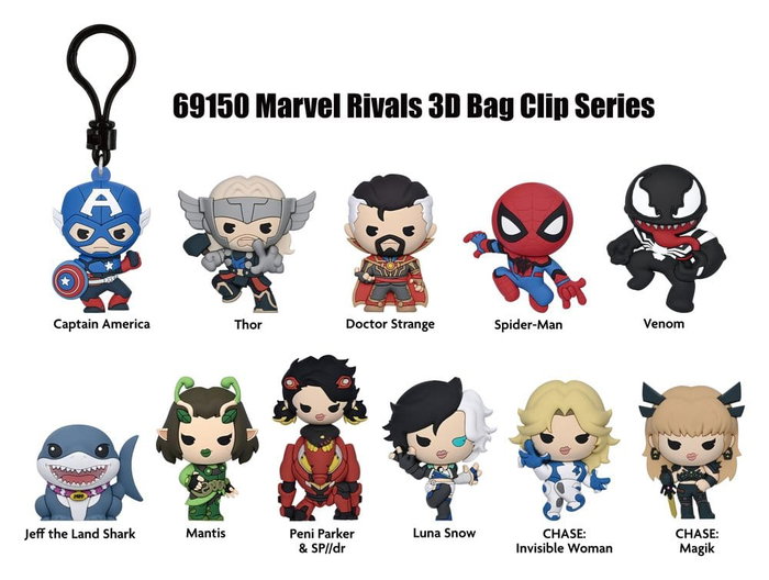 Marvel Rivals 3D présentoir porte-clés sac à dos Series 16 (24) Marvel Rivals 3D présentoir porte-clés sac à dos Series 16 (24)