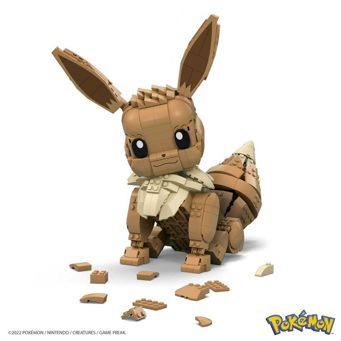 Mega Construx Pokémon Évoli Géant 28cm - 845 Pièces