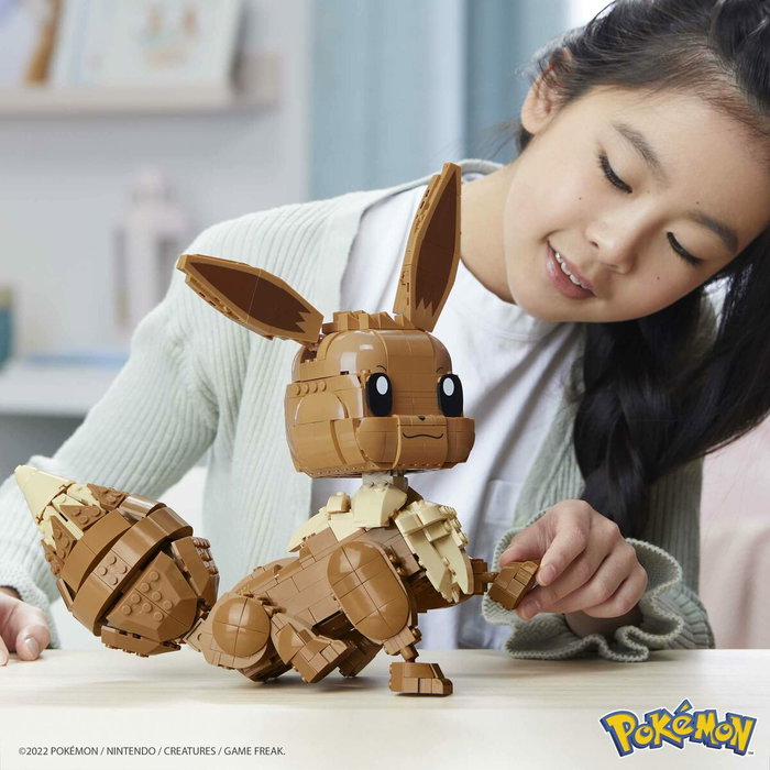 Mega Construx Pokémon Évoli Géant 28cm - 845 Pièces
