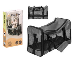 MASCOW Transportin en Tela pour Voyage de Mascotte Gris