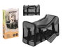 Mascow Transportin en tissu gris pour animaux de compagnie voyage 42 x 25 x 20 cm (Set de 6)