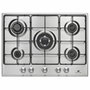 Continental Edison Table de cuisson au gaz 5 foyers avec triple couronne inox