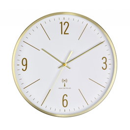 TFA Horloge murale analogique radio-pilotée avec cadre métallique 60.3534.53
