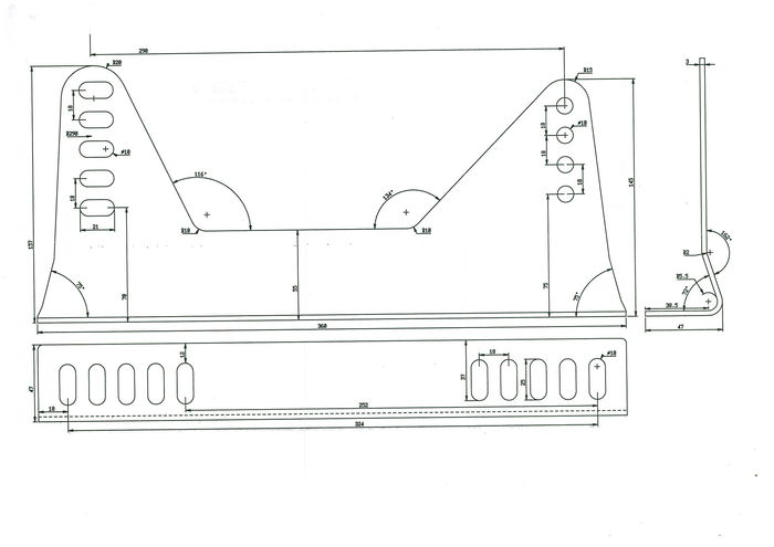 Occ Motorsport Base Lateral Occbas0010 Fixation Latérale Siège Acier Réglable Paire 1.5 Kg FIA