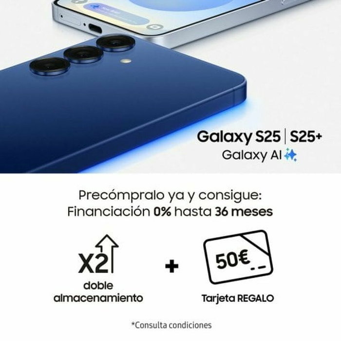 Smartphone Samsung GALAXY S25 6,2" Qualcomm Snapdragon 8 Elite 12 GB RAM 128 GB Gris Argenté
