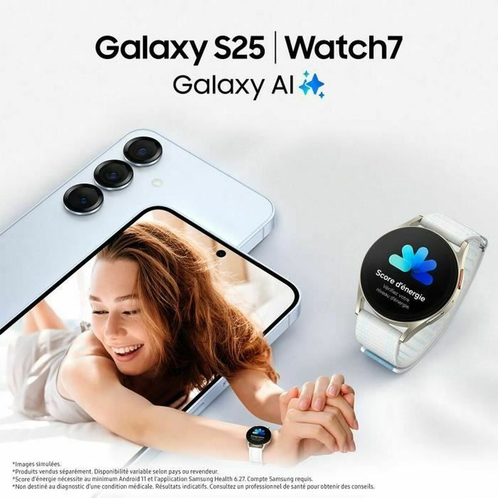 Samsung Galaxy S25 12+128Go DS 5G Silver Shadow SM-S931BZSDEUB