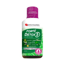 Forté Pharma Forté Detox 5 Organes Action Globale Complément Nutritionnel à base de plantes, 500 ml, Saveur Citron