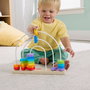 Fisher-Price Abaque en Bois Éducatif, 21 Perles de Couleurs et Formes, Jouet pour Apprendre à Compter et Motricité Fine, Dès 3 Ans - Réf. Jfg15