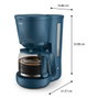Cafetière goutte à goutte Philips HD7411/70 Bleu 1,3 L