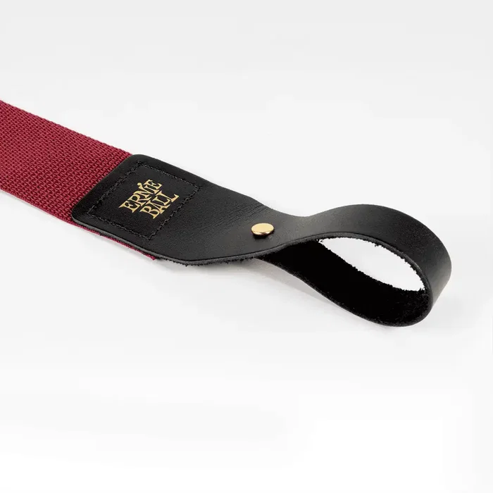 Ernieball Sangle pour Guitare/Basse Polypro Bordeaux