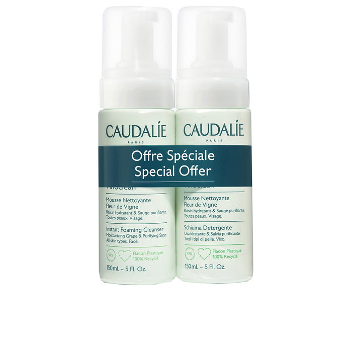 Caudalie VINOCLEAN Mousse Nettoyante Pack 2 x 150 ml