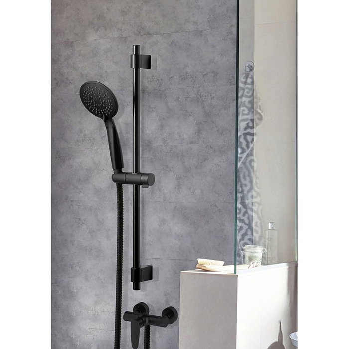 Wenko Colonne de douche Young Line 25451100 Noir mat Wenko Colonne de douche Young Line 25451100 Noir mat