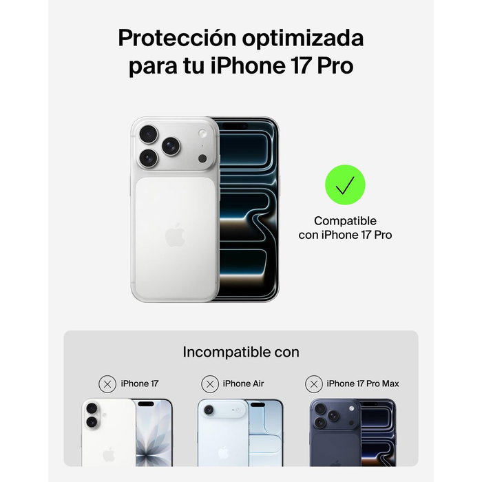 Belkin Protection pour iPhone 17 Pro Noir Belkin Protection pour iPhone 17 Pro Noir