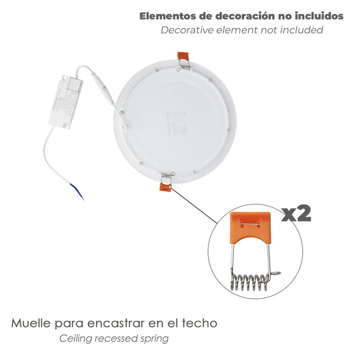 WOLFPACK LINEA PROFESIONAL Ressort pour Downlight RL-PL-R (Lot de 2)