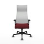 Piqueras Y Crespo Fauteuil Albacete, mécanisme synchrone, grenat et blanc