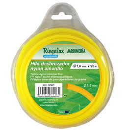 Riegolux Fil de Nylon RGX HILO 1,6mm x 25m Jaune