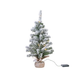 Everlands Mini arbre impérial enneigé avec microled, lumière fixe blanche chaude, Ø30 x 45 cm