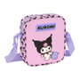 SAFTA Bandoulière Kuromi Hello Kitty Sac à bandoulière ajustable Taille 16x18x4cm