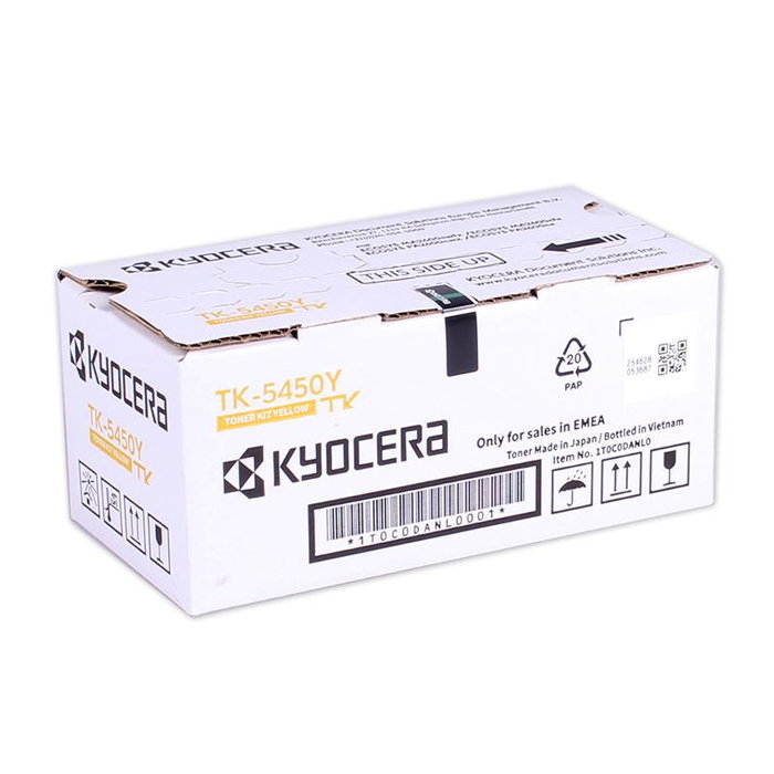 Kyocera TK-5450Y Cartouche Toner Jaune Originale TK5450 pour ECOSYS PA2600cx - 1T0C0DANL0 Kyocera TK-5450Y Cartouche Toner Jaune Originale TK5450 pour ECOSYS PA2600cx - 1T0C0DANL0