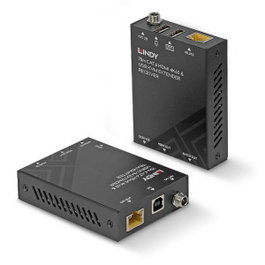 Lindy Extender KVM Cat.6 HDMI 4K60, USB & Audio, 70m, Gris
