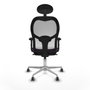 Piqueras y Crespo Chaise de Bureau 2D086G1 Violet avec Appui-tête