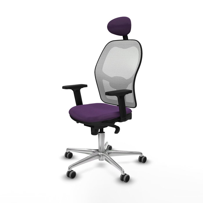 Piqueras y Crespo Chaise de Bureau 2D086G1 Violet avec Appui-tête Piqueras y Crespo Chaise de Bureau 2D086G1 Violet avec Appui-tête