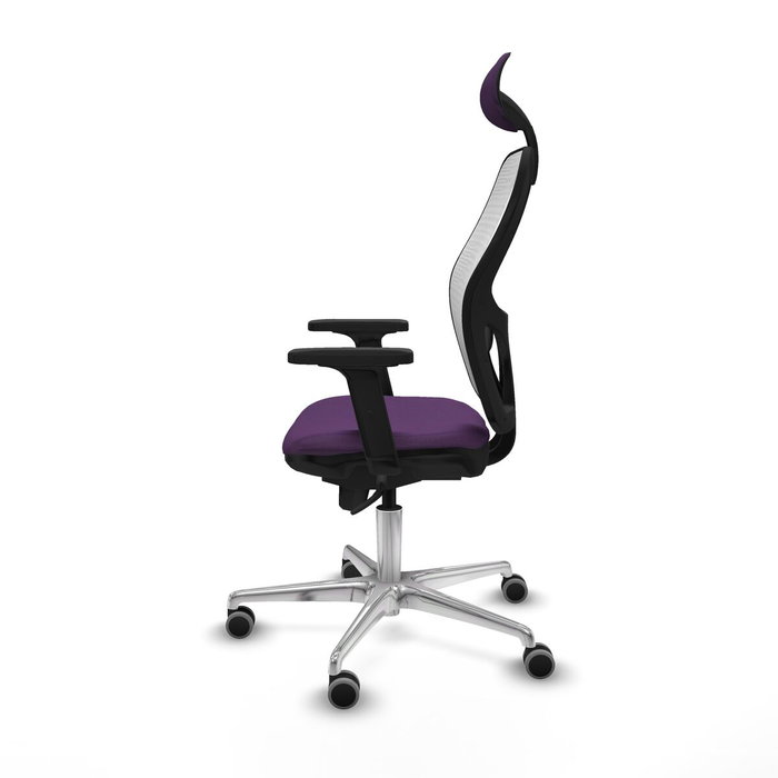 Piqueras y Crespo Chaise de Bureau 2D086G1 Violet avec Appui-tête Piqueras y Crespo Chaise de Bureau 2D086G1 Violet avec Appui-tête