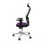 Piqueras y Crespo Chaise de Bureau 2D086G1 Violet avec Appui-tête