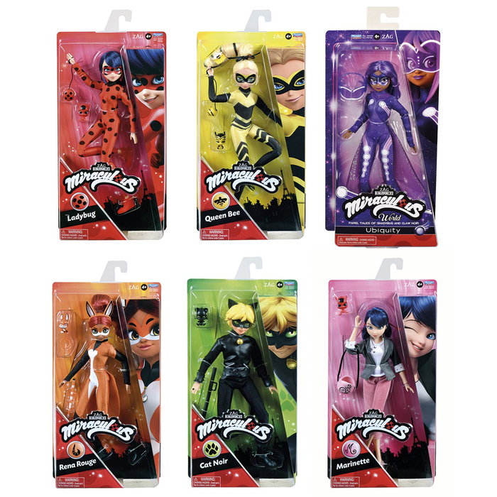 JAZWARES Figurines Articulées Surtidas Miraculous Ladybug - Hauteur 26 cm - Âge Recommandé 4 Ans et Plus JAZWARES Figurines Articulées Surtidas Miraculous Ladybug - Hauteur 26 cm - Âge Recommandé 4 Ans et Plus