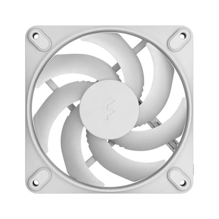 Fractal Design Momentum 12 Ventilateur PC Blanc, Roulement Dynamique Fluide FDB, Contrôle PWM, Réduction du Bruit, 120 mm