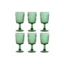 Set de Verres Home ESPRIT Vert Verre 285 ml (6 Unités)