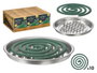Ibergarden Spirale Encens Citronnelle Support Vert 13x14x3 cm (Set de 24)