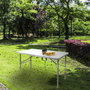 SATURNIA Table Pliante Rectangulaire HDPE Blanc 122x61x74 cm