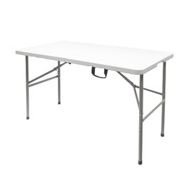 SATURNIA Table Pliante Rectangulaire HDPE Blanc 122x61x74 cm