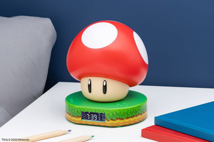 Paladone Réveil Lumineux Super Mushroom Super Mario Bros Paladone Réveil Lumineux Super Mushroom Super Mario Bros