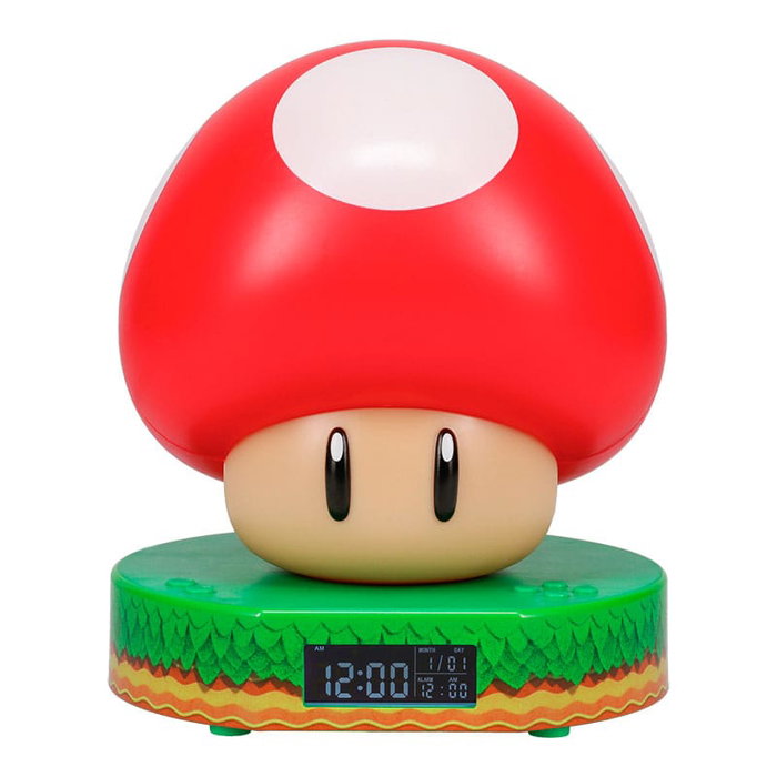 Paladone Réveil Lumineux Super Mushroom Super Mario Bros Paladone Réveil Lumineux Super Mushroom Super Mario Bros