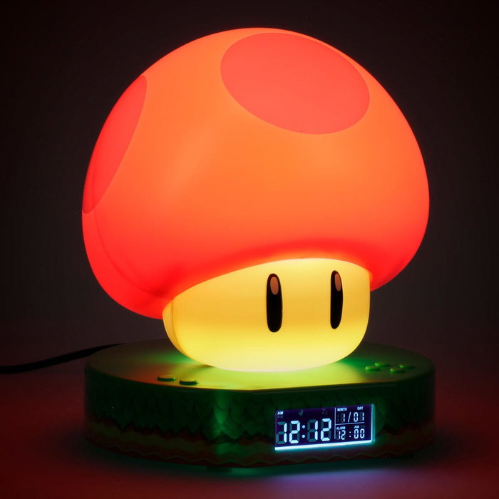 Paladone Réveil Lumineux Super Mushroom Super Mario Bros Paladone Réveil Lumineux Super Mushroom Super Mario Bros