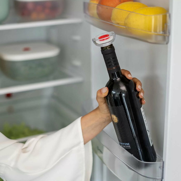 Pompe à vide pour vin Guzzini Save it Rouge Transparent Plastique