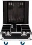 ALGAMLIGHT Flight Case avec chargeur pour 6 Event Par 412 HEX IP, en bois et mousse, 4 roues, 2 poignées
