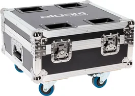 ALGAMLIGHT Flight Case avec chargeur pour 6 Event Par 412 HEX IP, en bois et mousse, 4 roues, 2 poignées