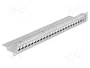 DELOCK Panneau de brassage Keystone 24 ports 19 pouces gris