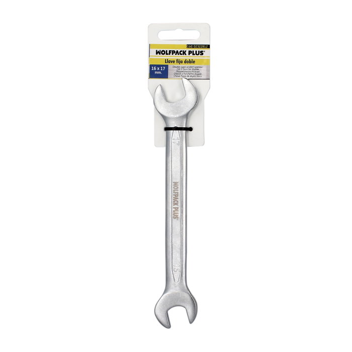 WOLFPACK LINEA PROFESIONAL Clé fixe DIN 3110 16x17 mm WOLFPACK LINEA PROFESIONAL Clé fixe DIN 3110 16x17 mm