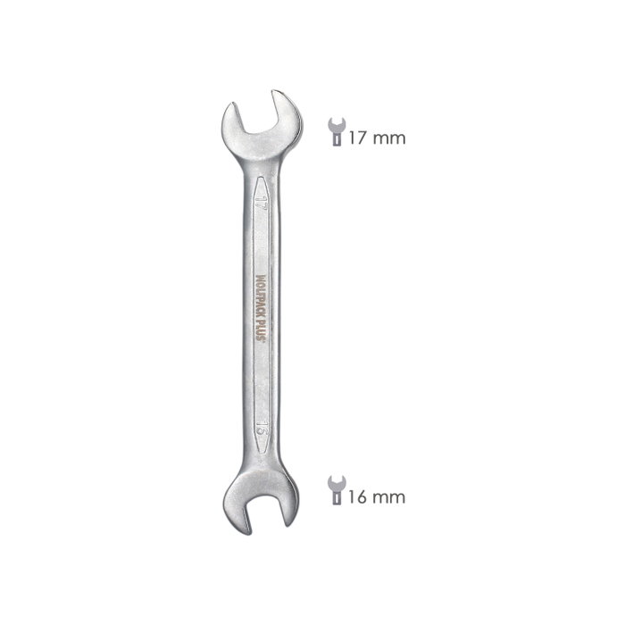 WOLFPACK LINEA PROFESIONAL Clé fixe DIN 3110 16x17 mm WOLFPACK LINEA PROFESIONAL Clé fixe DIN 3110 16x17 mm