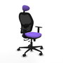 Piqueras y Crespo Chaise de bureau Jorquera, Assise Lilas et Dossier Noir